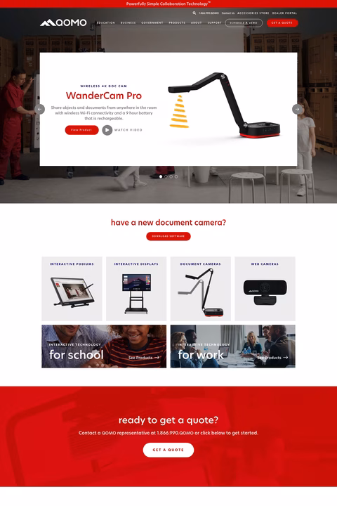 Qomo-Hitevision Homepage 1440px