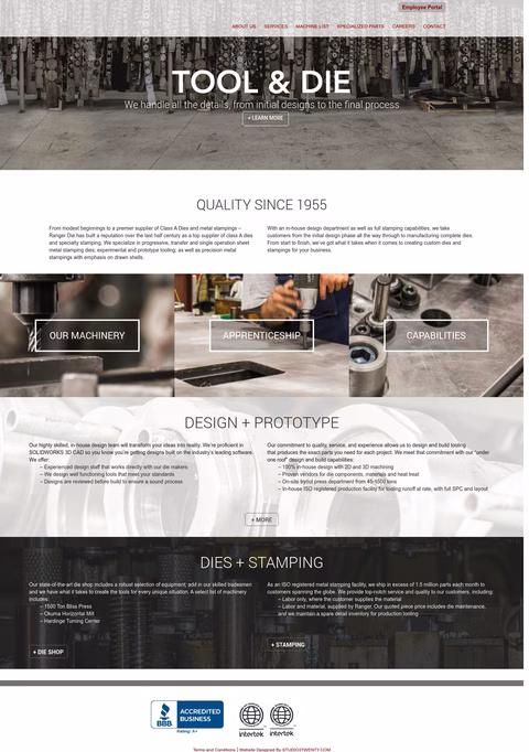 Ranger-Die Homepage 1440px