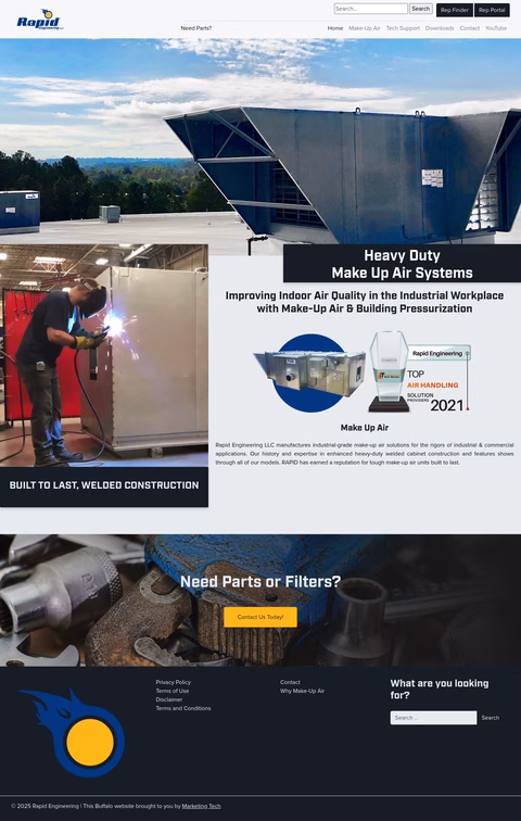 Rapid-Engineering Homepage 1440px