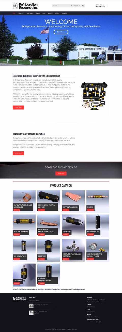 Refrigeration-Research Homepage 1440px