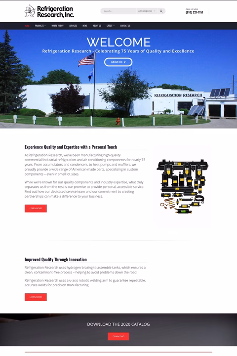 Refrigeration-Research Homepage 1440px