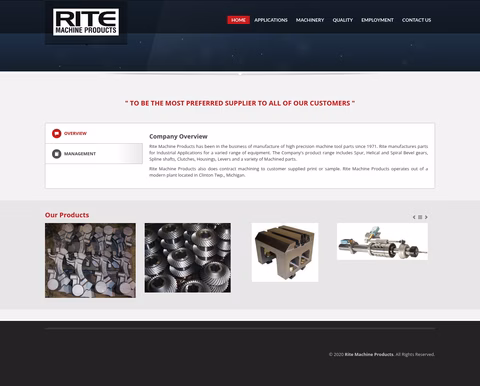 Rite-Machine-Products Homepage 1440px