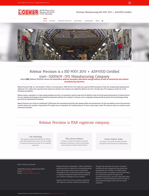 Robmar-Precision-Manufacturing Homepage 1440px