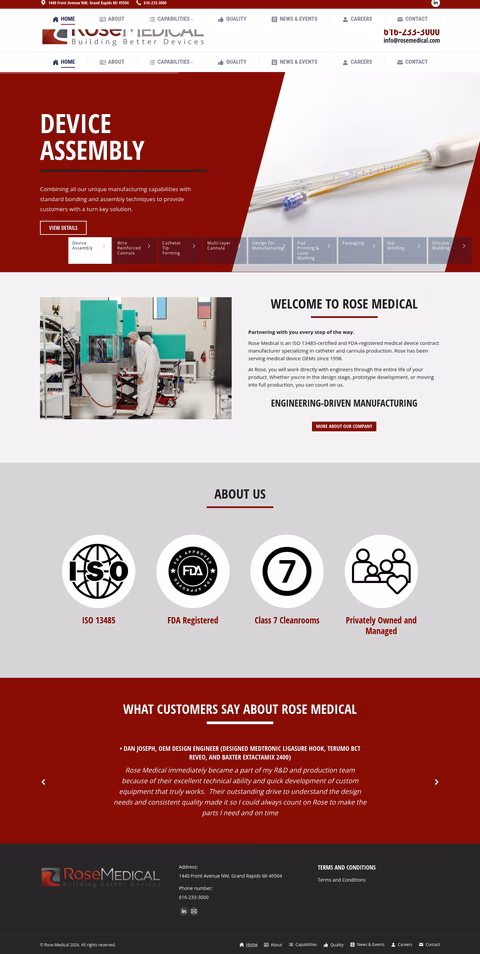 Rose-Medical Homepage 1440px