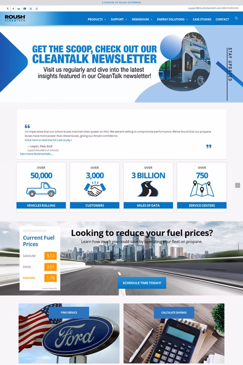 Roush-Cleantech Homepage 1440px