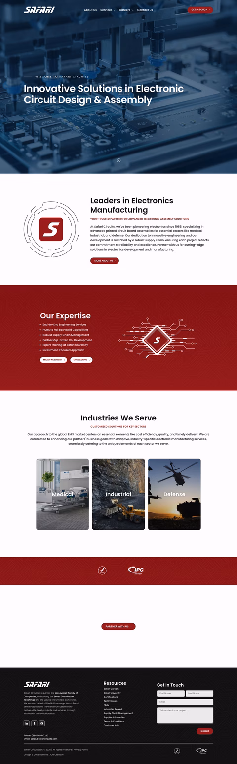 Safari-Circuit Homepage 1440px