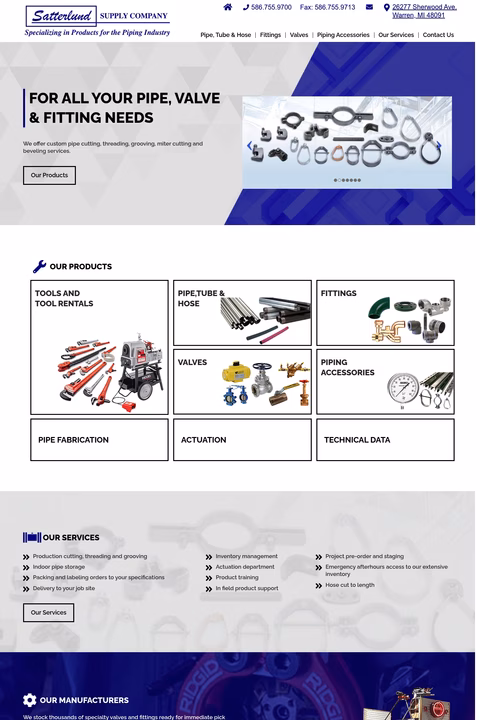 Satterlund-Supply-Company Homepage 1440px