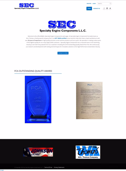 Specialty-Engine-Components Homepage 1440px