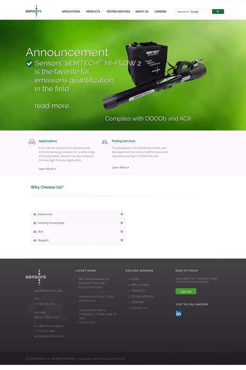 Sensors-Inc Homepage 1440px