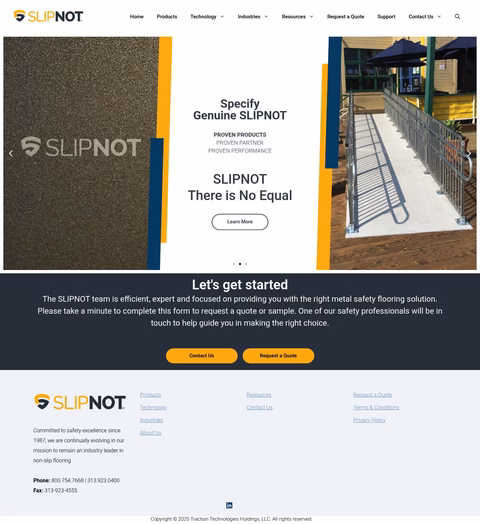 Traction-Technologies-Holdings Homepage 1440px