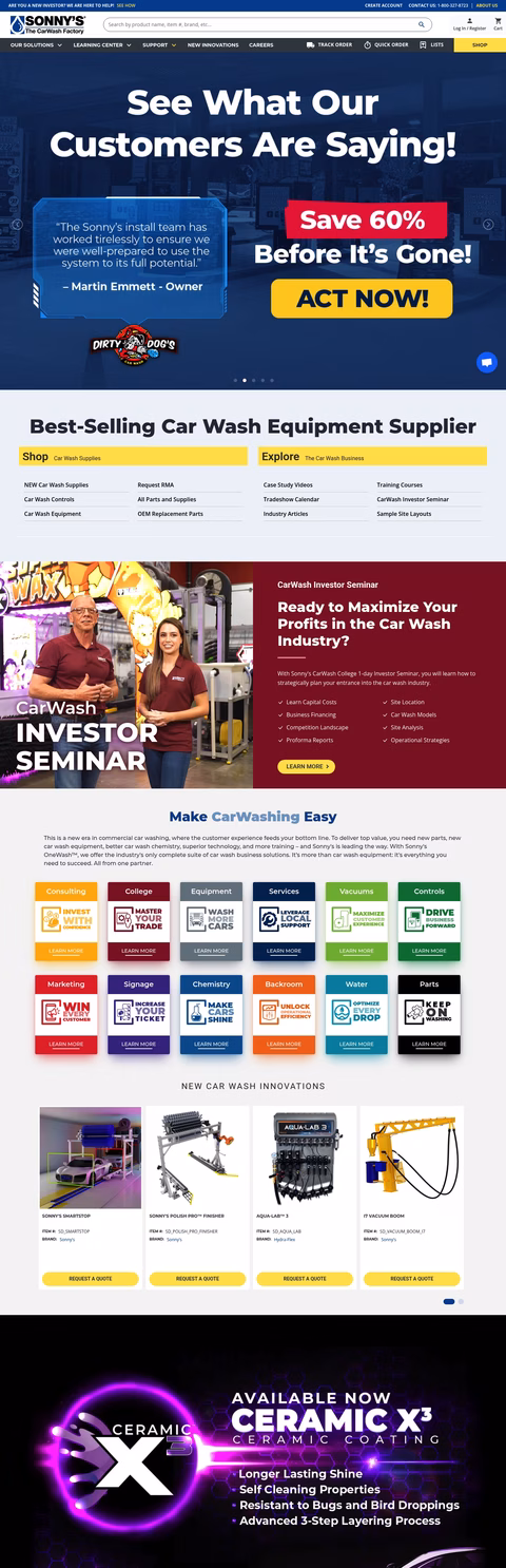 Sonnys-Direct Homepage 1440px