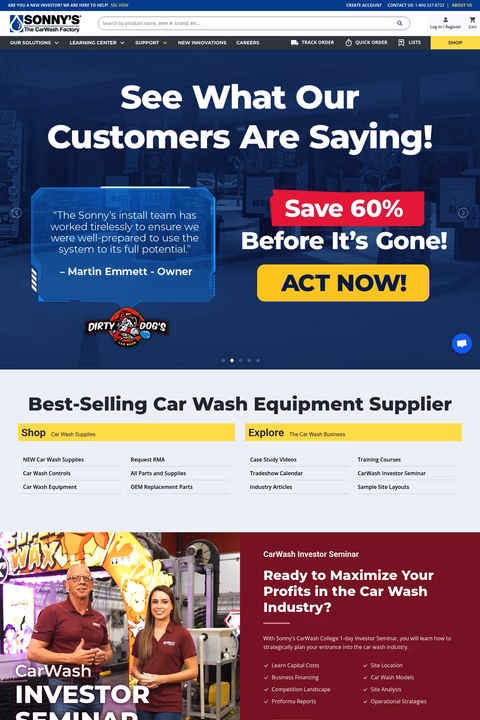 Sonnys-Direct Homepage 1440px