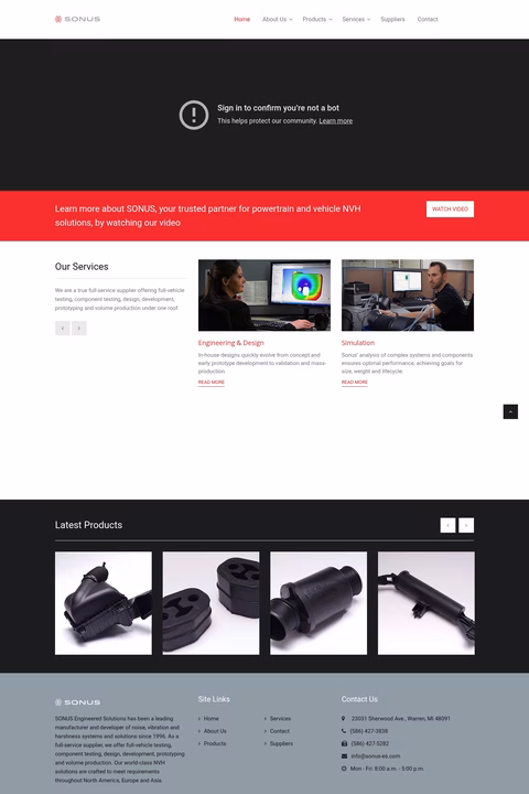 Sonus-Engineered-Solutions Homepage 1440px
