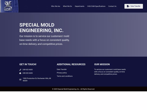 Special-Mold-Engineering Homepage 1440px