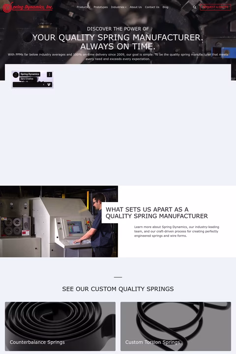 Spring-Dynamics Homepage 1440px