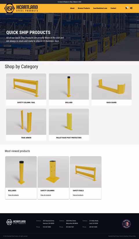 Heartland-Steel-Products Homepage 1440px