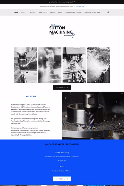 Sutton-Machining Homepage 1440px