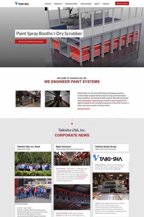 Taikisha-Usa Homepage 1440px