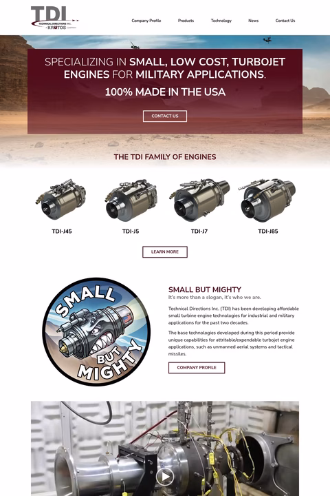 Technical-Directions-Inc Homepage 1440px