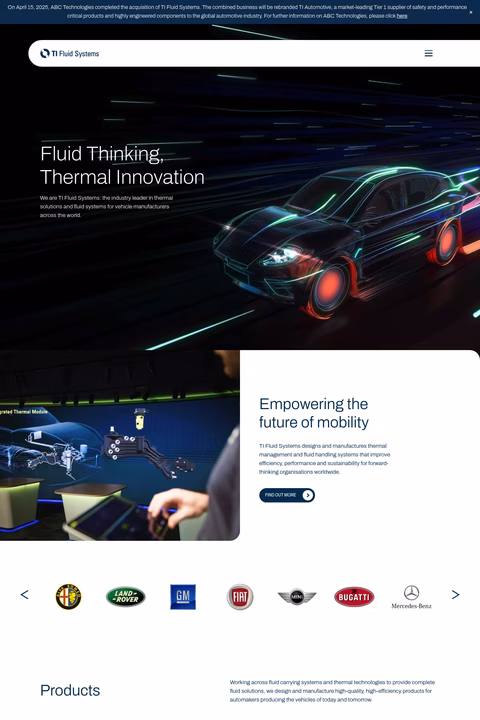 Ti-Fluid-Systems Homepage 1440px