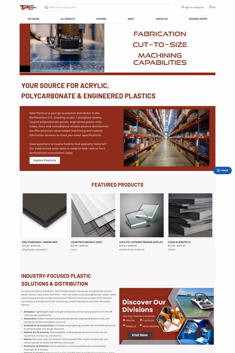 Total-Plastics Homepage 1440px