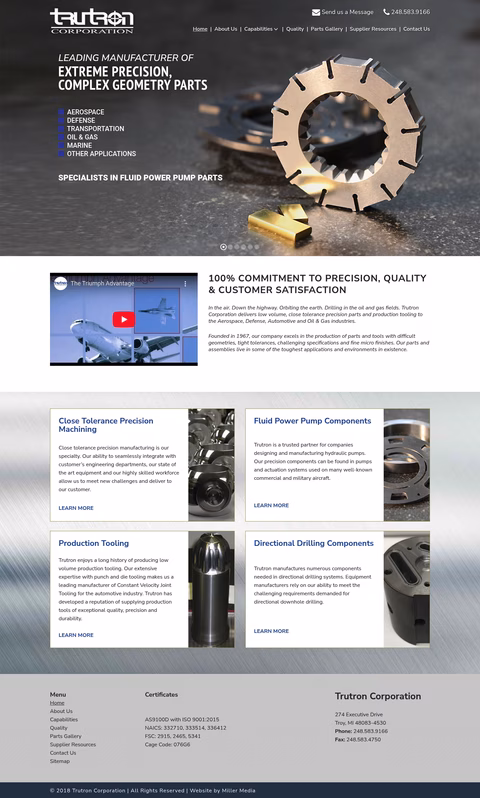 Trutron Homepage 1440px