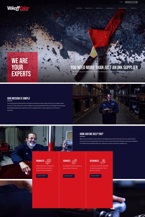 Wikoff-Color-Corporation Homepage 1440px