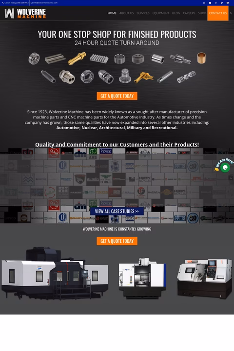 Wolverine-Machine-Products-Co Homepage 1440px