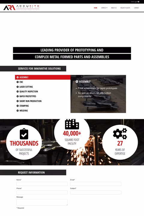Accu-Rite-Industries Homepage 1440px