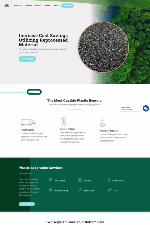 Aci-Plastics Homepage 1440px
