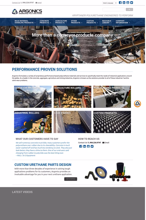 Argonics-Inc Homepage 1440px