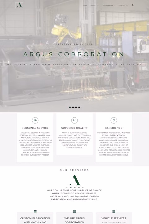 Argus-Corporation Homepage 1440px