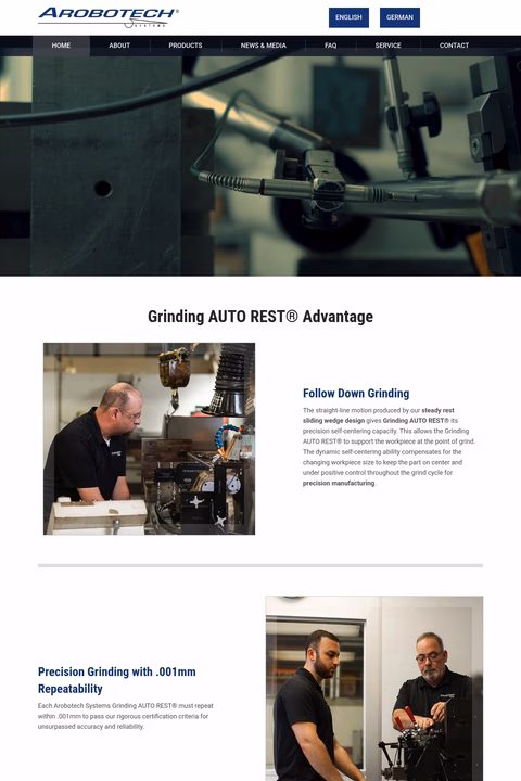 Arobotech Homepage 1440px