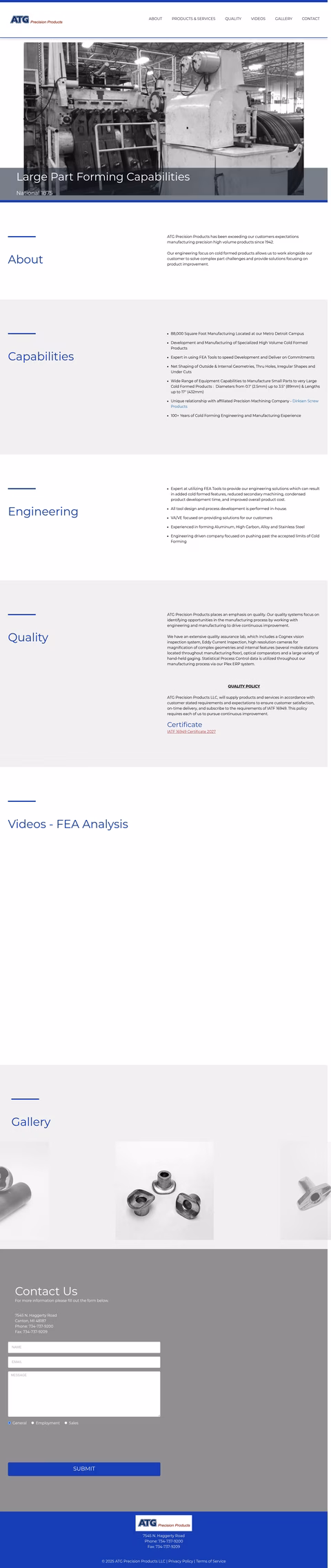 Atg-Precision-Products Homepage 1440px