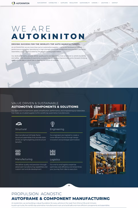 Autokiniton Homepage 1440px