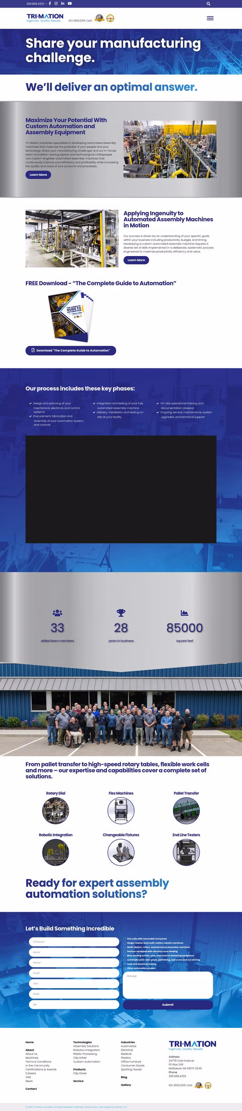 Tri-Mation-Industries Homepage 1440px