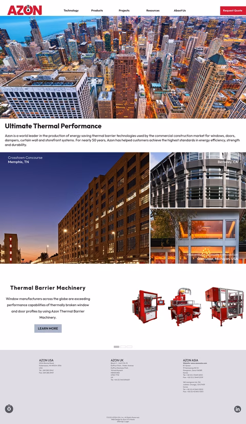 Azon-International Homepage 1440px