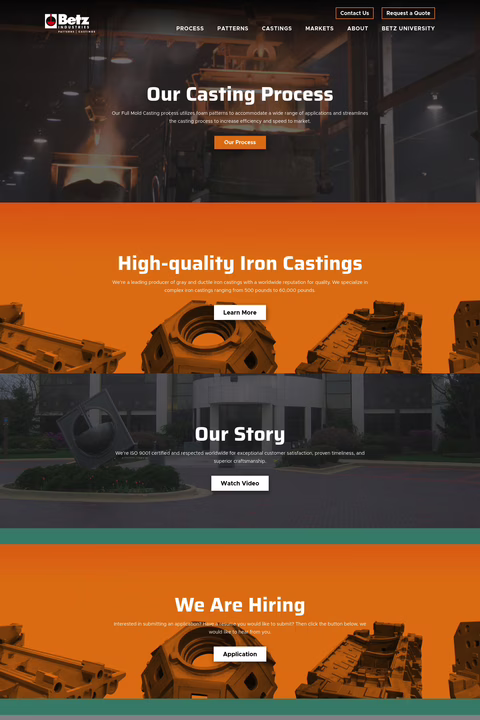 Betz-Industries Homepage 1440px