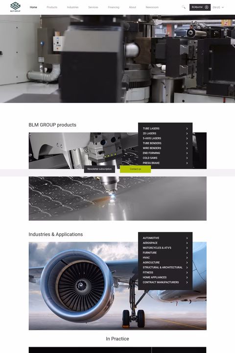 Blm-Group Homepage 1440px