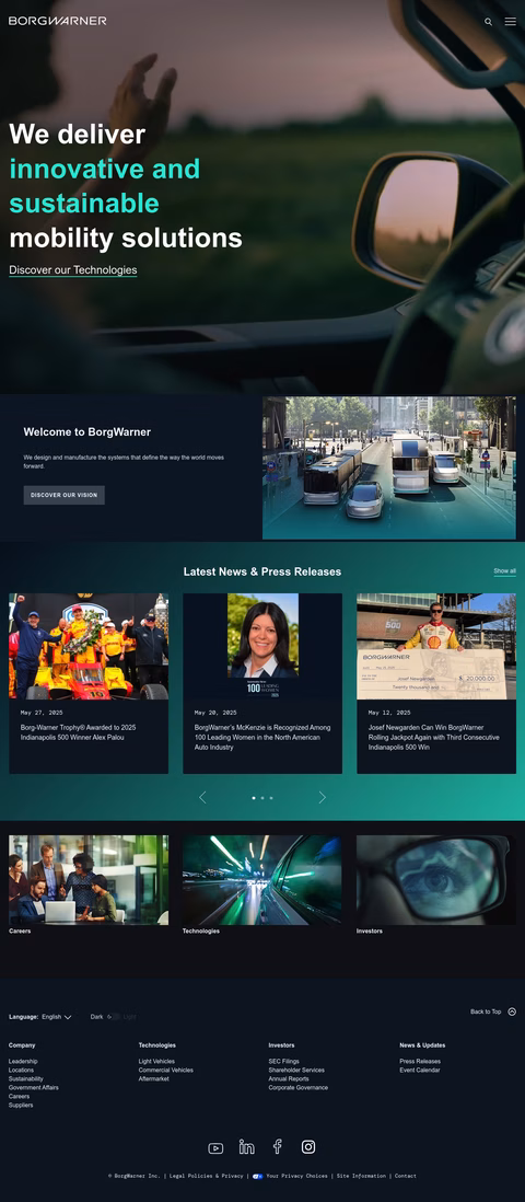 Borgwarner-Automation Home 1440px
