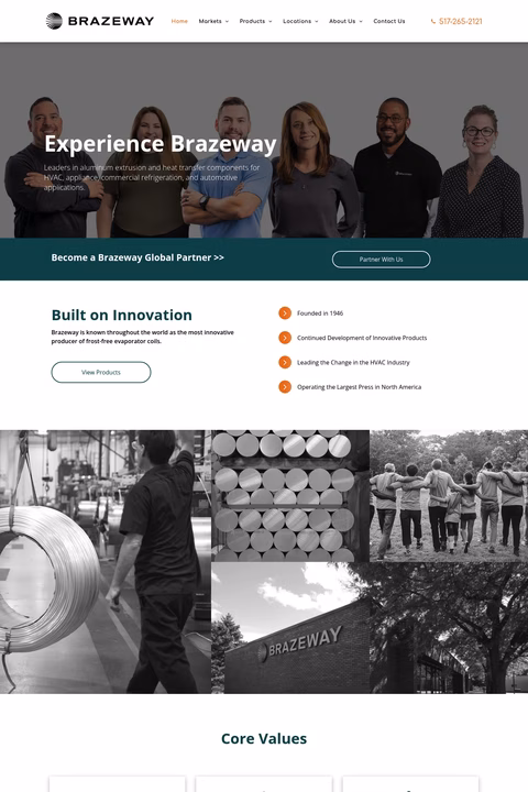 Brazeway Homepage 1440px