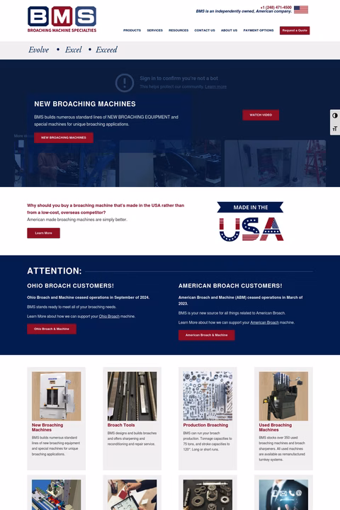 Broaching-Machine-Specialties Homepage 1440px