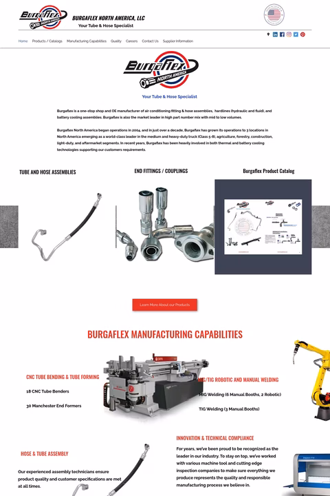 Burgaflex-North-America Homepage 1440px