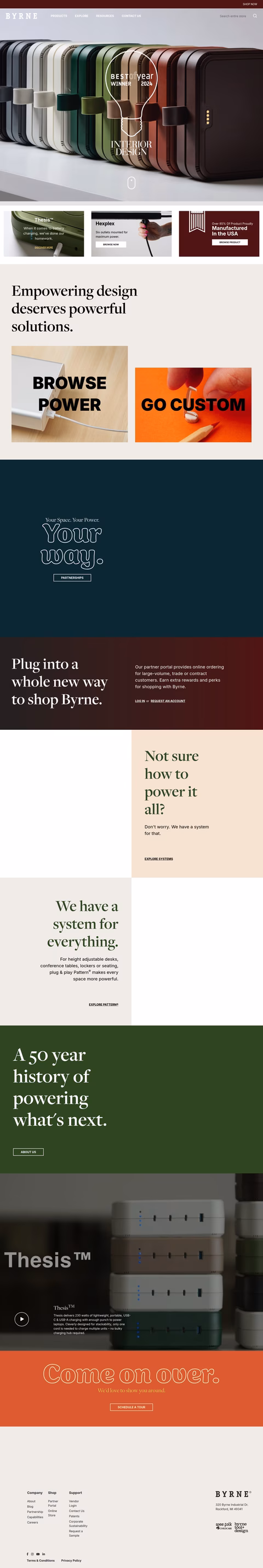 Byrne-Electrical-Specialists Homepage 1440px