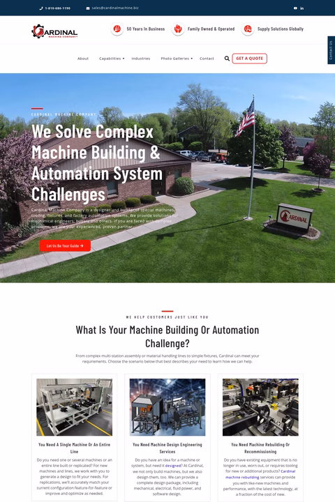 Cardinal-Machine-Company Homepage 1440px