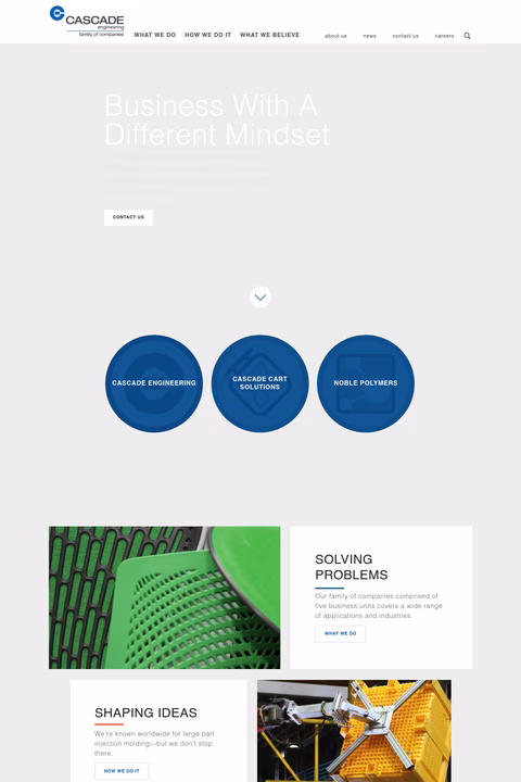 Cascade-Engineering Homepage 1440px