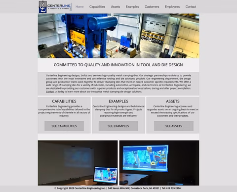 Centerline-Engineering Homepage 1440px