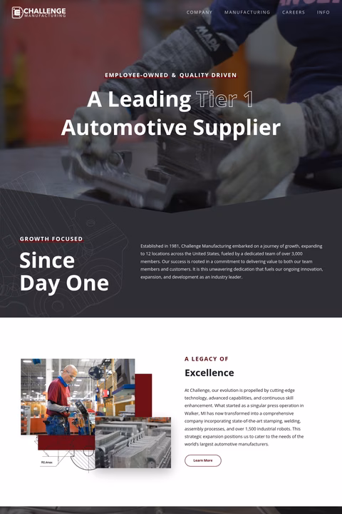 Challenge-Manufacturing Homepage 1440px
