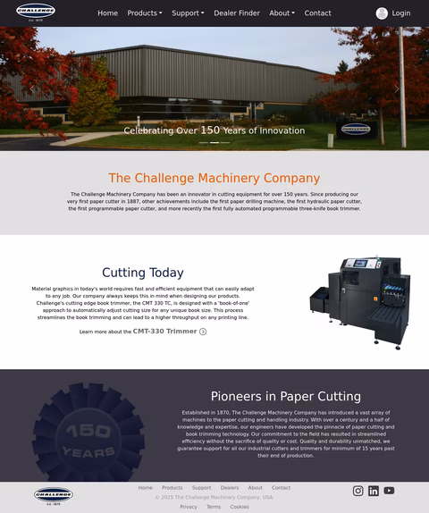Challenge-Machinery-Company Homepage 1440px