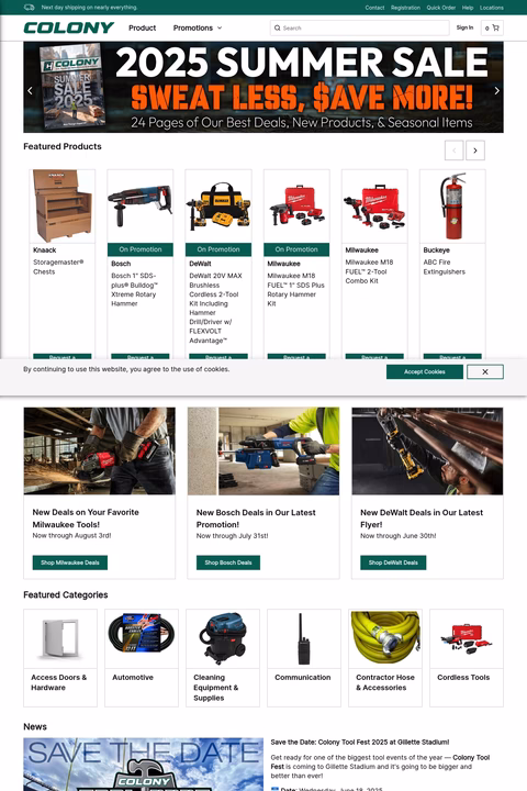 Colony-Hardware Homepage 1440px